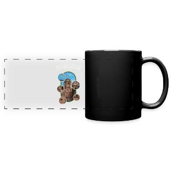 Heidelberg Deutschland Stadt Skyline Heimat Liebe - Panorama-Tasse farbig - Schwarz - Vorne
