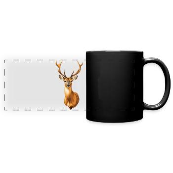 Magnificent fawn - Full Colour Panoramic Mug - black - Front