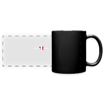 France - Mug panoramique uni - noir - Devant