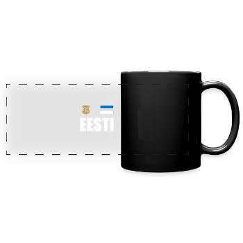 Estonia - Full Colour Panoramic Mug - black - Front