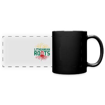 Lithuania - Full Colour Panoramic Mug - black - Front