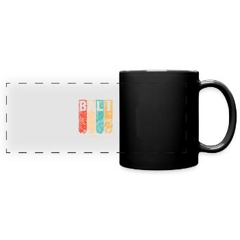 Bali Insel - Panorama-Tasse farbig - Schwarz - Vorne