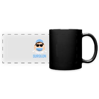 Chirurgien médecin - Mug panoramique uni - noir - Devant