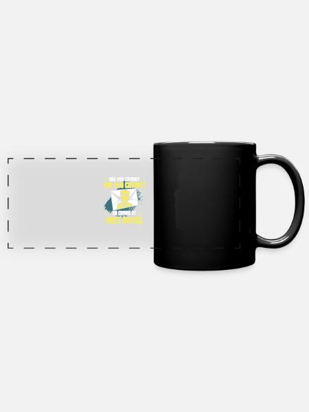 Post Office - Panorama-Tasse farbig - Schwarz