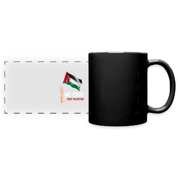 Palästina - Panorama-Tasse farbig - Schwarz - Vorne