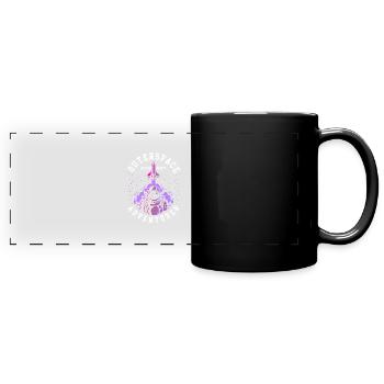 Astronaut - Panorama-Tasse farbig - Schwarz - Vorne