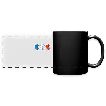 Frankreich - Panorama-Tasse farbig - Schwarz - Vorne