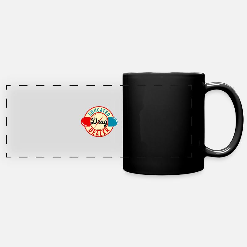 Pharmacist drug dealer nurse medicine - Full Colour Panoramic Mug - black