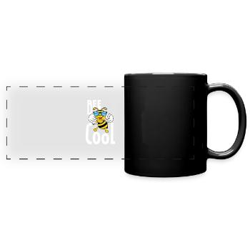 Bee cool Biene - Panorama-Tasse farbig - Schwarz - Vorne