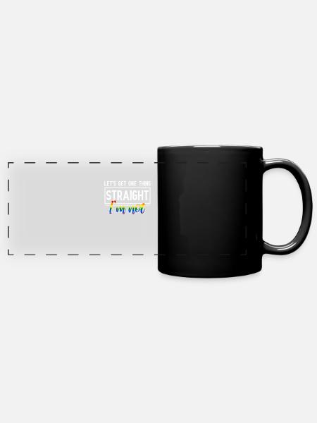 Lgbt - Panorama-Tasse farbig - Schwarz
