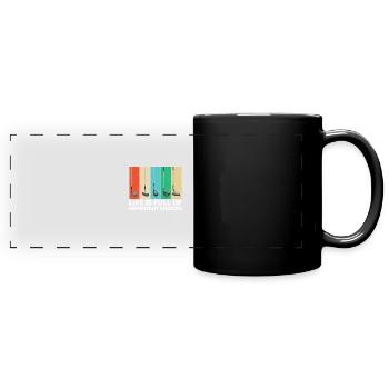 Golf Golf Clubs - Full Colour Panoramic Mug - black - Front