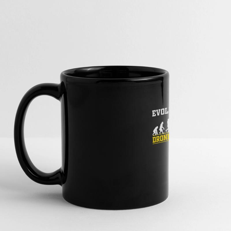 Drohne Pilot Evolution Geschenk Idee Panorama-Tasse farbig