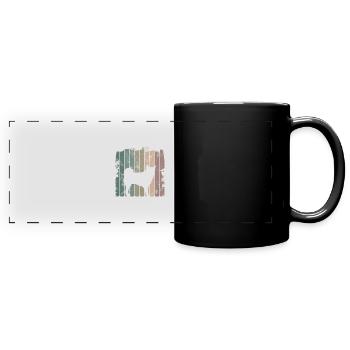 Akita Shiba Inu owner dog miss gift - Full Colour Panoramic Mug - black - Front