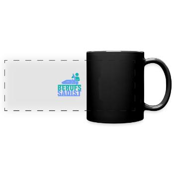 Sadique professionnel - Mug panoramique uni - noir - Devant