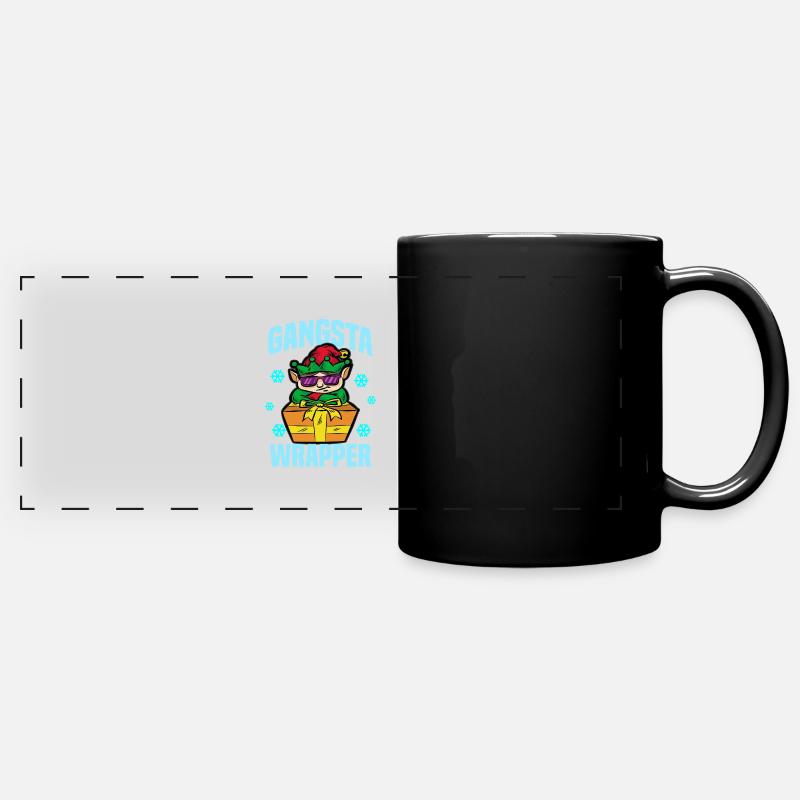 GANGSTA WRAPPER ELF - Mug panoramique uni - noir