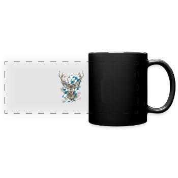 - Bavarian Original Hirsch Bayern - Full Colour Panoramic Mug - black - Front