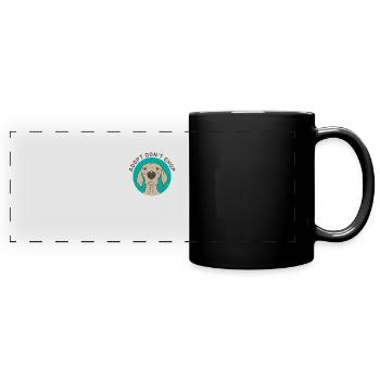 Adopt dont shop - Full Colour Panoramic Mug - black - Front