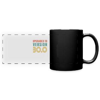 30th birthday - Full Colour Panoramic Mug - black - Front