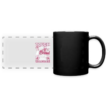 Barrel Racing assez dur pour être un coureur de Barrel - Mug panoramique uni - noir - Devant