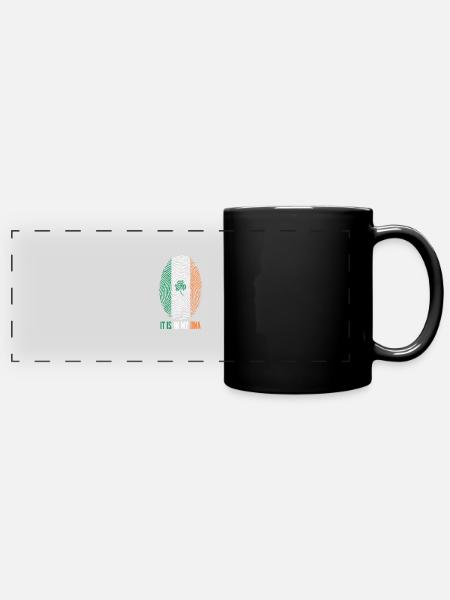 Irland - Panorama-Tasse farbig - Schwarz