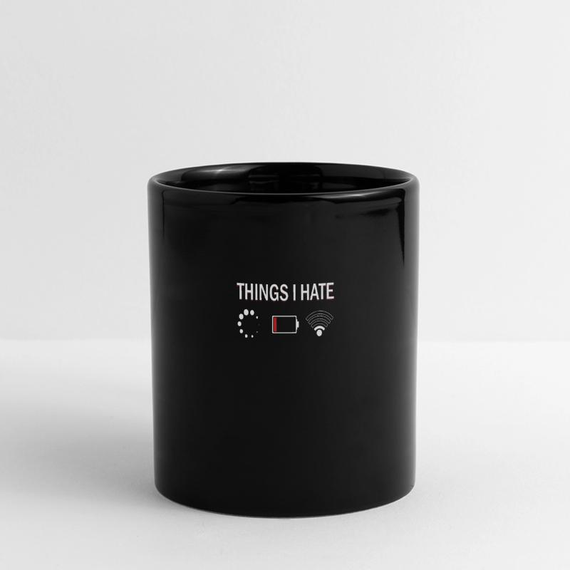 Things I Hate Programmer Nerd Funny Code Geschenk Panorama-Tasse farbig