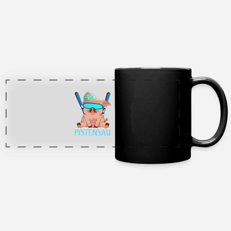 pistensau - Full Colour Panoramic Mug - black