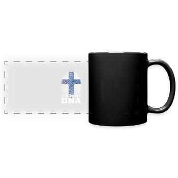 Finland DNA - Full Colour Panoramic Mug - black - Front