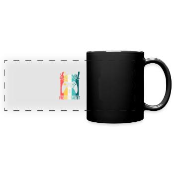 Level 6 years old unlocked - Full Colour Panoramic Mug - black - Front