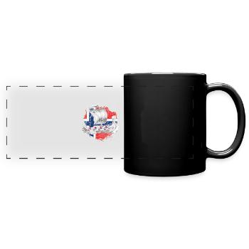 Drapeau Oslo Norvège - Mug panoramique uni - noir - Devant