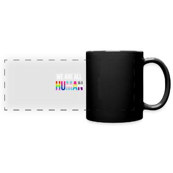 LGBTQ Schwul Transgender - Panorama-Tasse farbig - Schwarz - Vorne