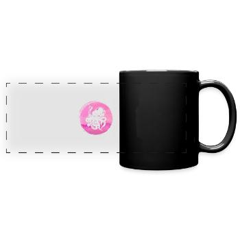 Octopus animal lovers - Full Colour Panoramic Mug - black - Front