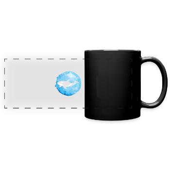 Orca - Panorama-Tasse farbig - Schwarz - Vorne