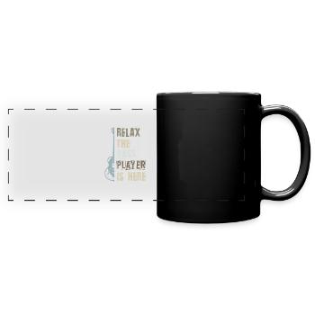 Bassgitarre Bassist - Panorama-Tasse farbig - Schwarz - Vorne