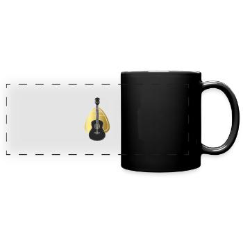 Bassgitarre Gitarrist - Panorama-Tasse farbig - Schwarz - Vorne