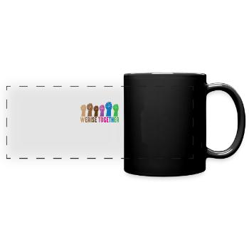 Résistance féministe dignité humaine justice - Mug panoramique uni - noir - Devant
