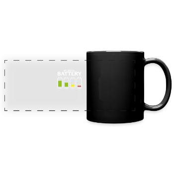 Awkward Introverted Social Battery Rams - Full Colour Panoramic Mug - black - Front