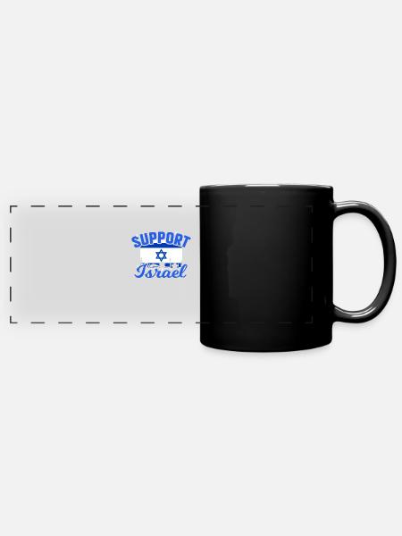 Israel - Panorama-Tasse farbig - Schwarz