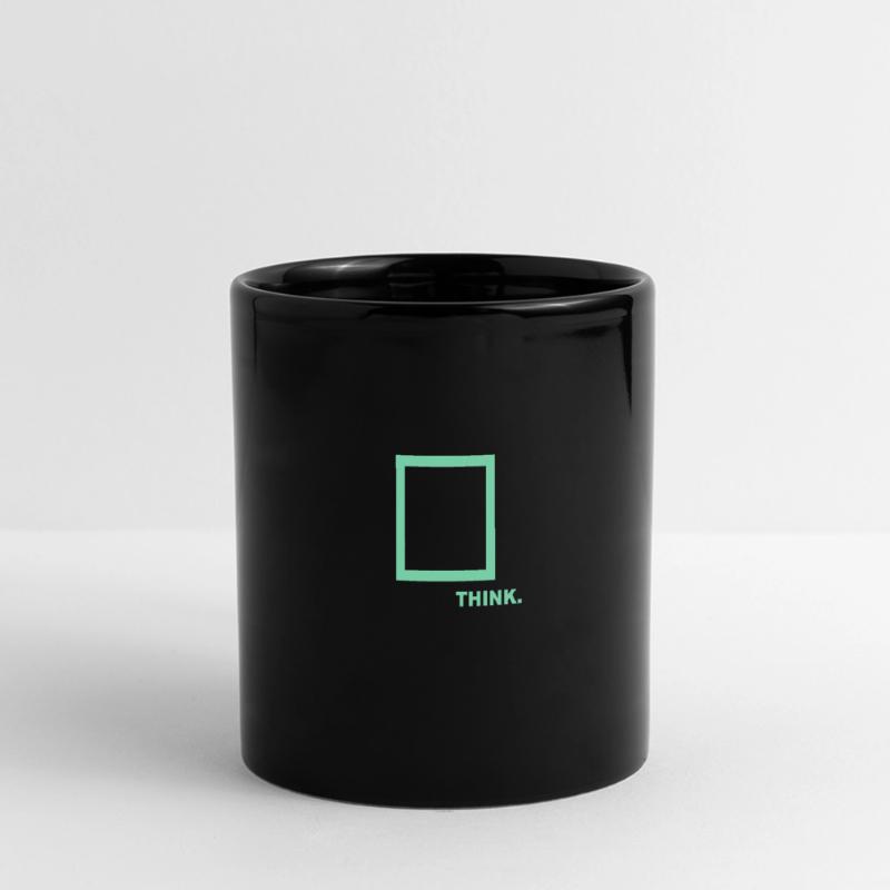 Think outside the box, lateral thinker, think differently Full Colour Panoramic Mug