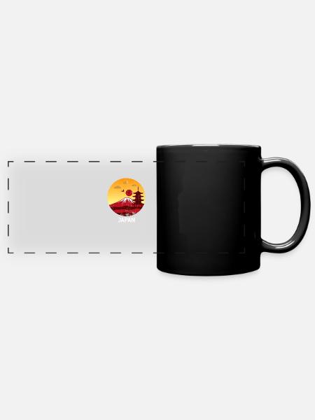 Japan - Panorama-Tasse farbig - Schwarz