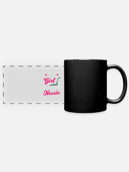 Loch Ness Monster - Panorama-Tasse farbig - Schwarz