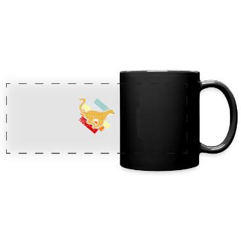 guépard - Mug panoramique uni - noir - Devant