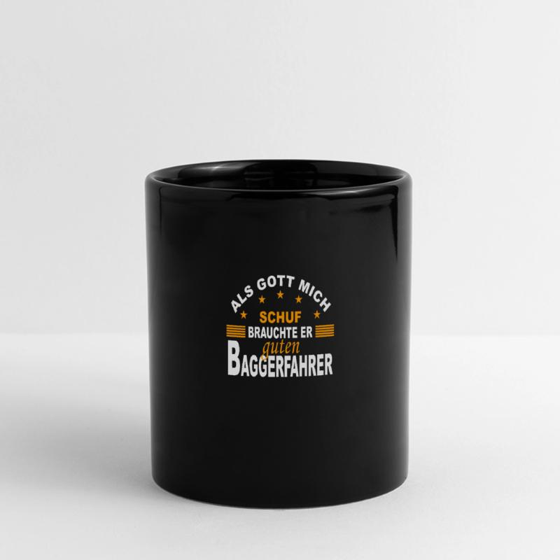 Bagger Baggerführer Baggerfahrer Geschenk Panorama-Tasse farbig