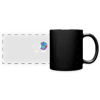 Physik Naturwissenschaft Geschenkidee - Panorama-Tasse farbig - Schwarz - Vorne