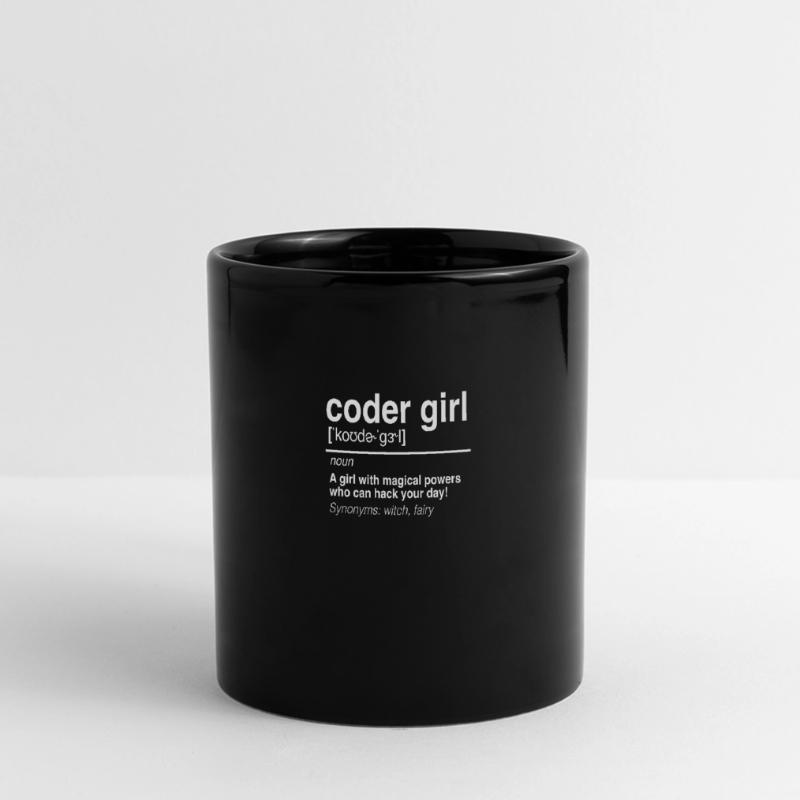 Coder Girl Software Developer Engineer Gift Full Colour Panoramic Mug