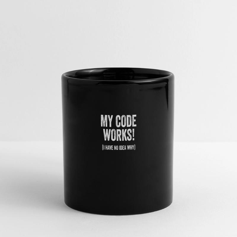 Citation d'humour de code de développeur drôle de programmeur Mug panoramique uni