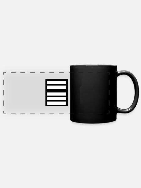 colonel - Mug panoramique uni - noir