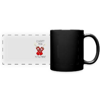 LASST UNS BÖLLERN - Panorama-Tasse farbig - Schwarz - Vorne