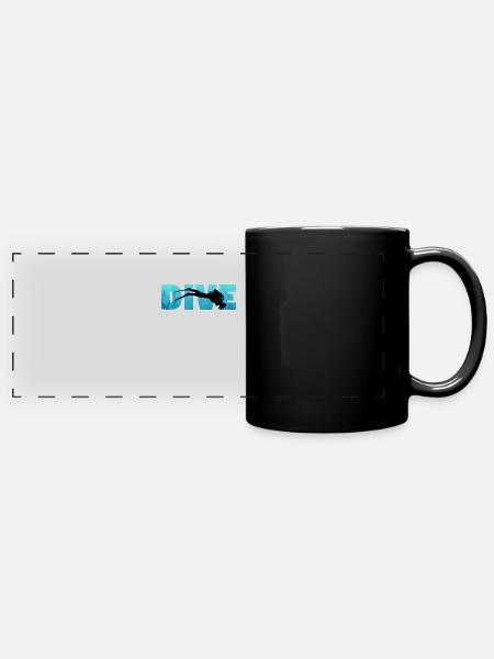Diver Dive Diver - Mug panoramique uni - noir