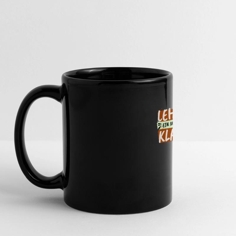 Lehrer ein Mann mit Klasse Geschenk Panorama-Tasse farbig