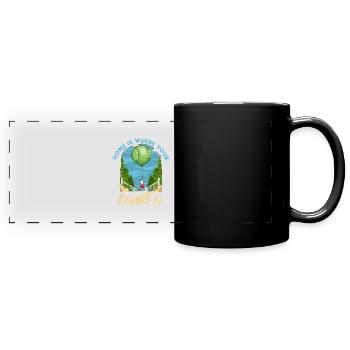 Tennis Turnier Design für einen Tennis Fan - Panorama-Tasse farbig - Schwarz - Vorne